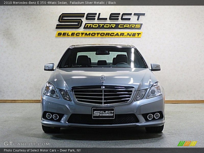 Palladium Silver Metallic / Black 2010 Mercedes-Benz E 350 4Matic Sedan