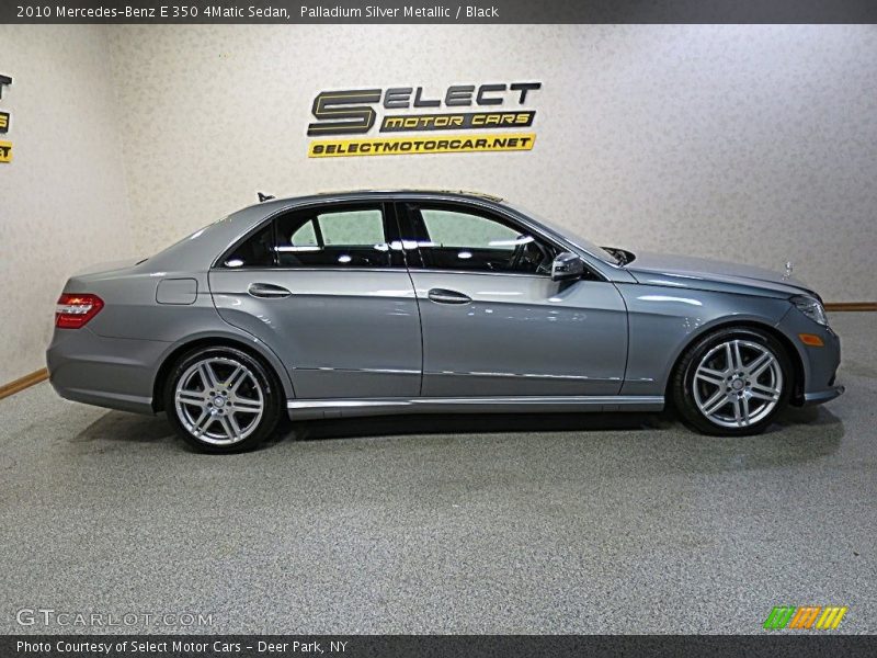 Palladium Silver Metallic / Black 2010 Mercedes-Benz E 350 4Matic Sedan