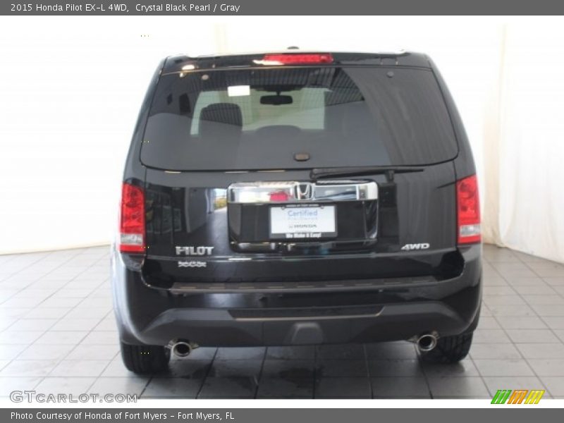 Crystal Black Pearl / Gray 2015 Honda Pilot EX-L 4WD