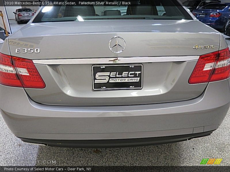 Palladium Silver Metallic / Black 2010 Mercedes-Benz E 350 4Matic Sedan