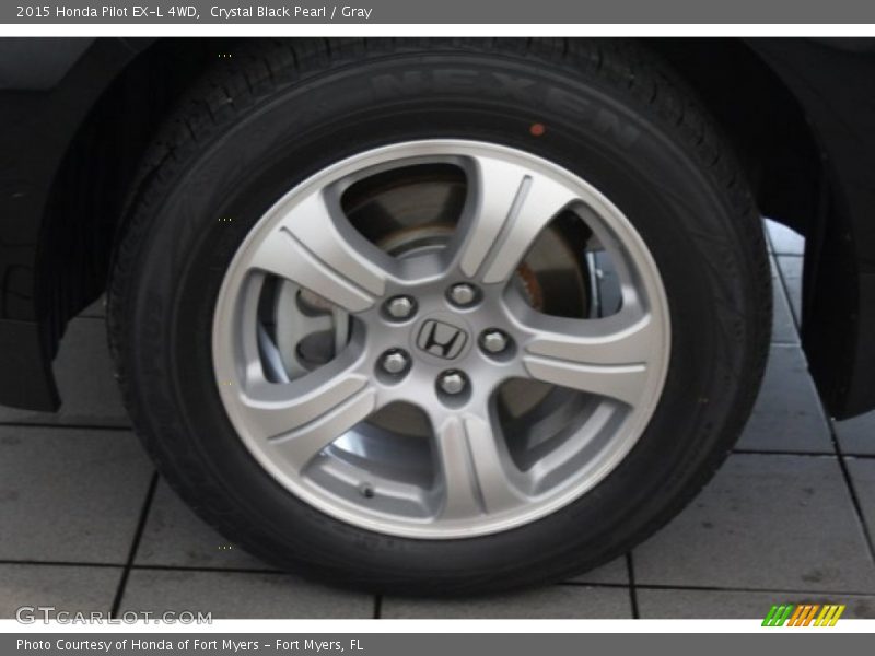 Crystal Black Pearl / Gray 2015 Honda Pilot EX-L 4WD
