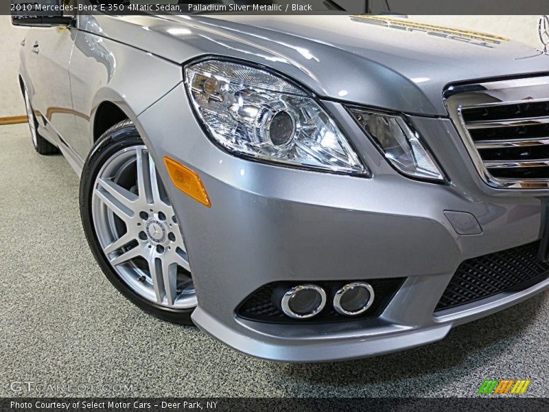 Palladium Silver Metallic / Black 2010 Mercedes-Benz E 350 4Matic Sedan