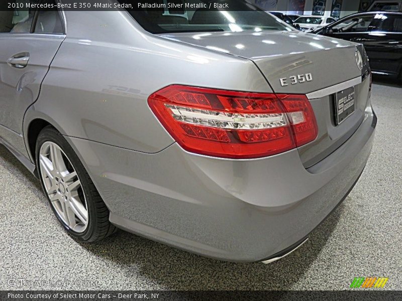 Palladium Silver Metallic / Black 2010 Mercedes-Benz E 350 4Matic Sedan