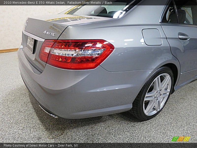 Palladium Silver Metallic / Black 2010 Mercedes-Benz E 350 4Matic Sedan