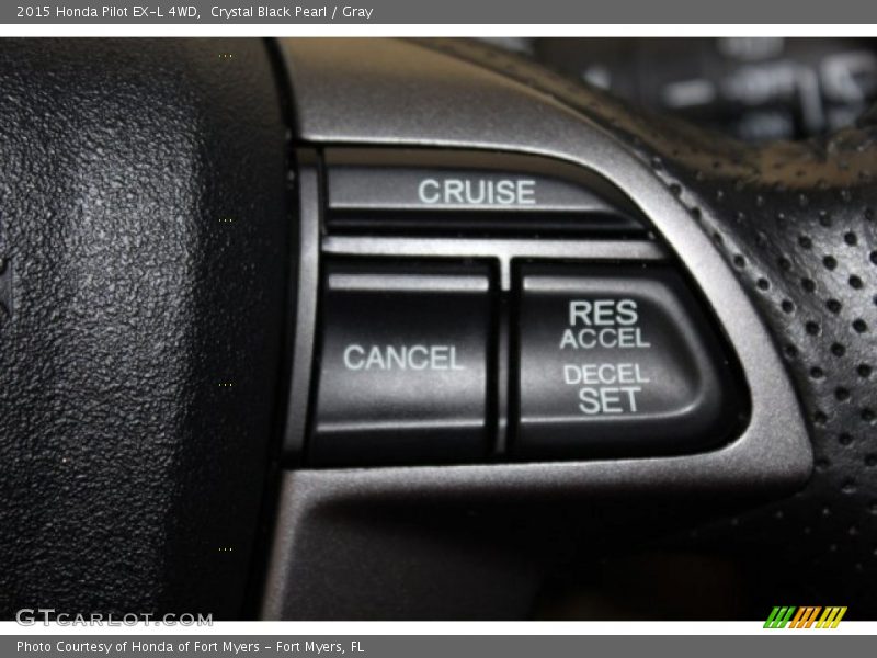 Crystal Black Pearl / Gray 2015 Honda Pilot EX-L 4WD
