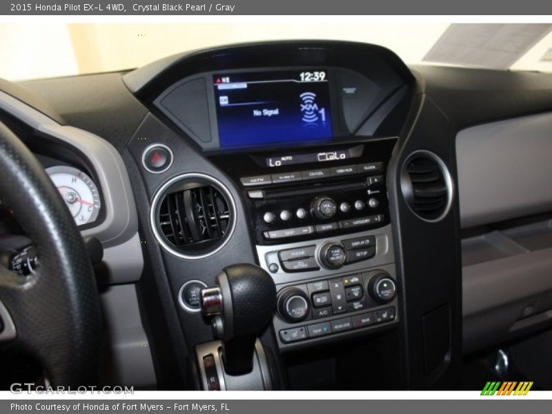 Crystal Black Pearl / Gray 2015 Honda Pilot EX-L 4WD