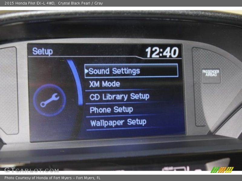 Crystal Black Pearl / Gray 2015 Honda Pilot EX-L 4WD