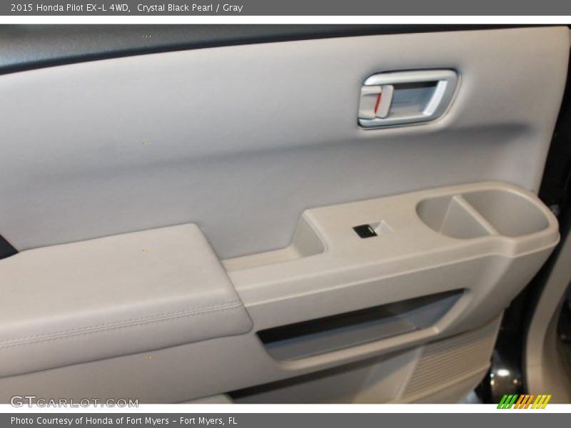 Crystal Black Pearl / Gray 2015 Honda Pilot EX-L 4WD