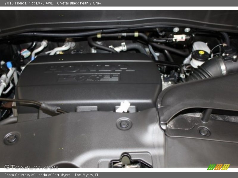 Crystal Black Pearl / Gray 2015 Honda Pilot EX-L 4WD