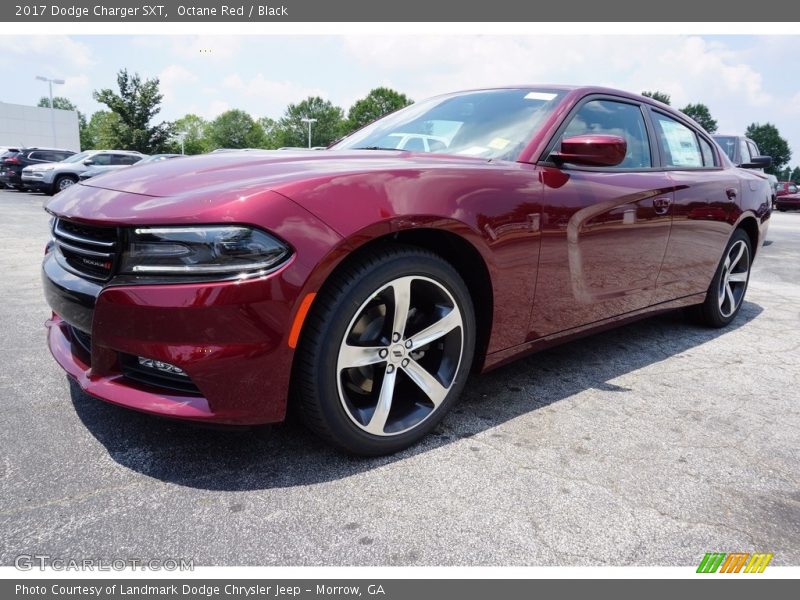 Octane Red / Black 2017 Dodge Charger SXT
