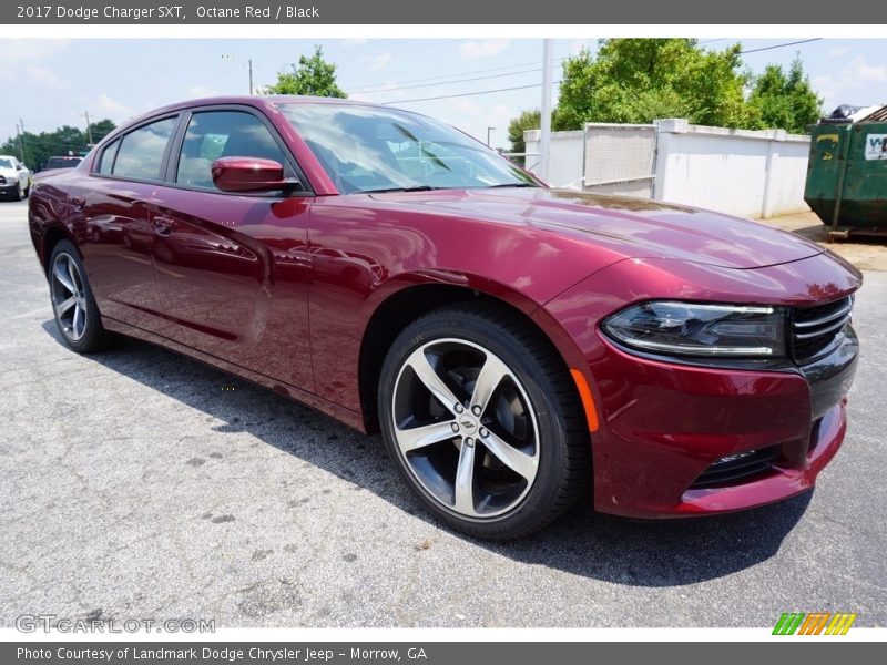 Octane Red / Black 2017 Dodge Charger SXT
