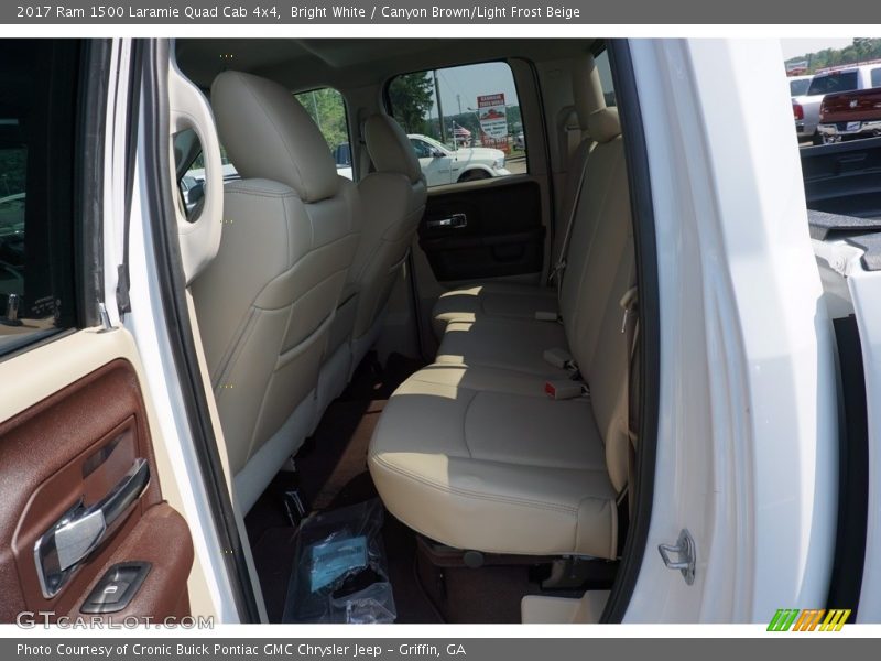 Bright White / Canyon Brown/Light Frost Beige 2017 Ram 1500 Laramie Quad Cab 4x4