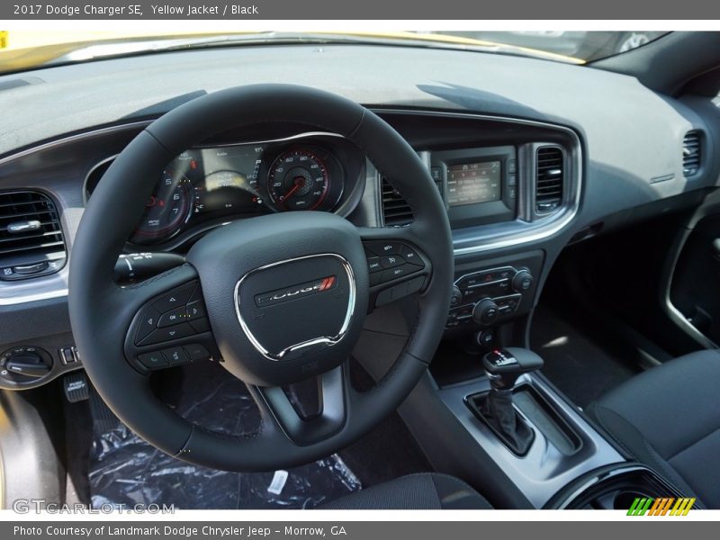 Yellow Jacket / Black 2017 Dodge Charger SE