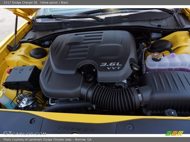 Yellow Jacket / Black 2017 Dodge Charger SE