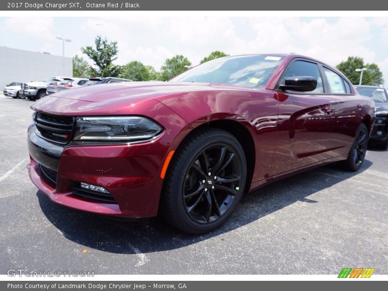 Octane Red / Black 2017 Dodge Charger SXT