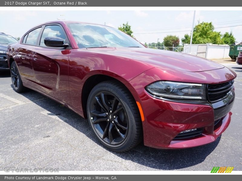 Octane Red / Black 2017 Dodge Charger SXT