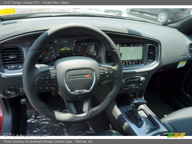 Octane Red / Black 2017 Dodge Charger SXT