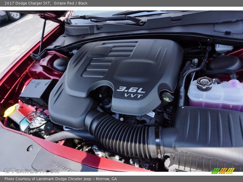 Octane Red / Black 2017 Dodge Charger SXT