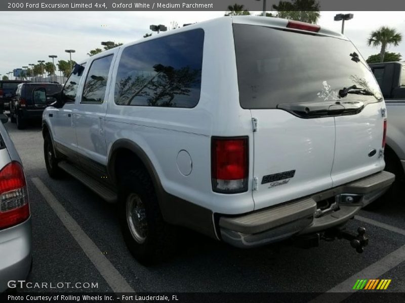 Oxford White / Medium Parchment 2000 Ford Excursion Limited 4x4