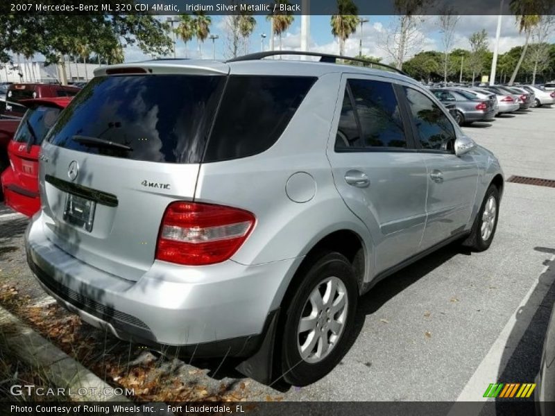 Iridium Silver Metallic / Black 2007 Mercedes-Benz ML 320 CDI 4Matic