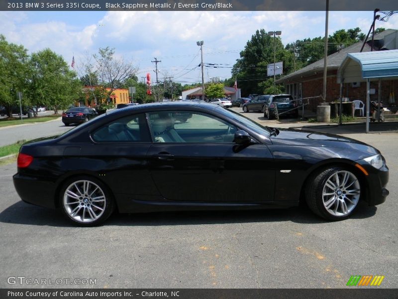 Black Sapphire Metallic / Everest Grey/Black 2013 BMW 3 Series 335i Coupe