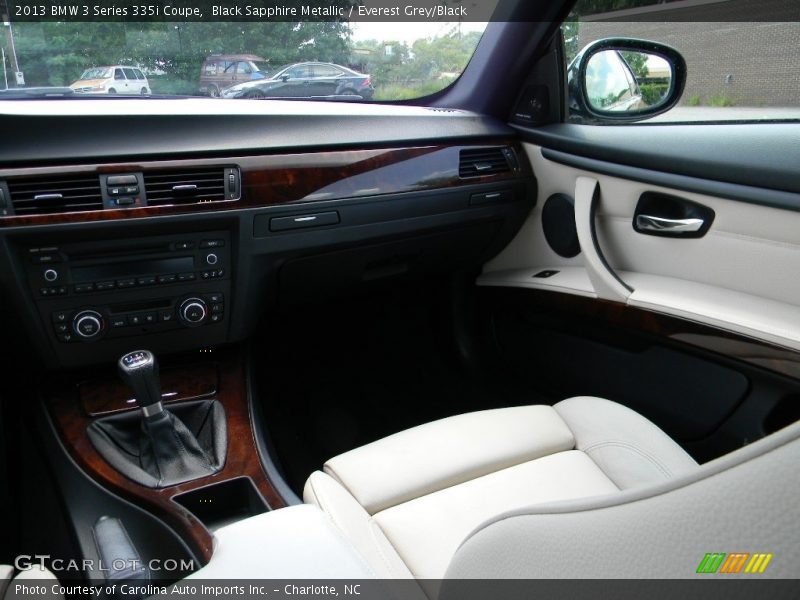 Black Sapphire Metallic / Everest Grey/Black 2013 BMW 3 Series 335i Coupe