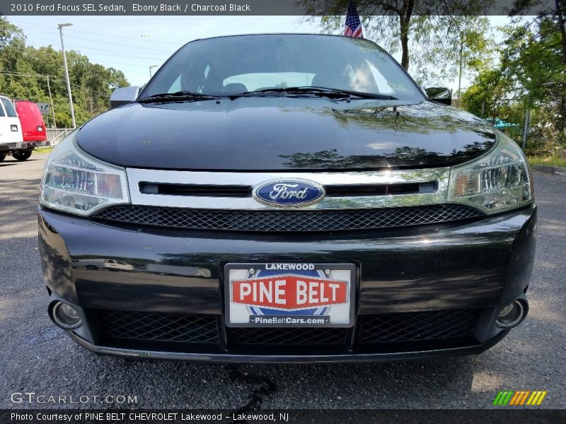 Ebony Black / Charcoal Black 2010 Ford Focus SEL Sedan