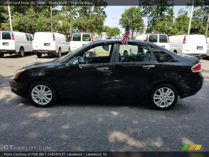 Ebony Black / Charcoal Black 2010 Ford Focus SEL Sedan