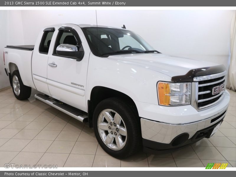 Summit White / Ebony 2013 GMC Sierra 1500 SLE Extended Cab 4x4