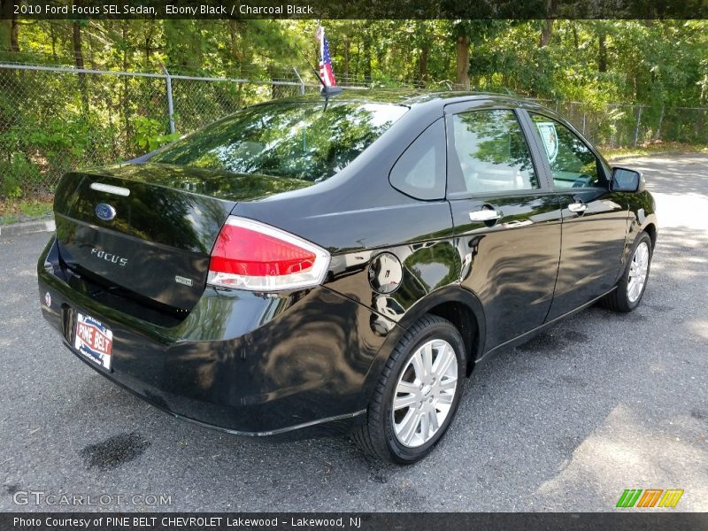 Ebony Black / Charcoal Black 2010 Ford Focus SEL Sedan