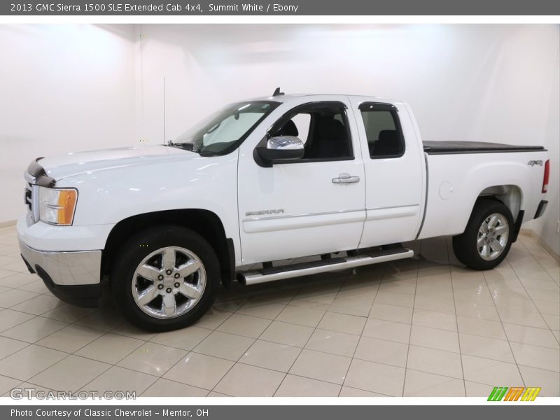 Summit White / Ebony 2013 GMC Sierra 1500 SLE Extended Cab 4x4