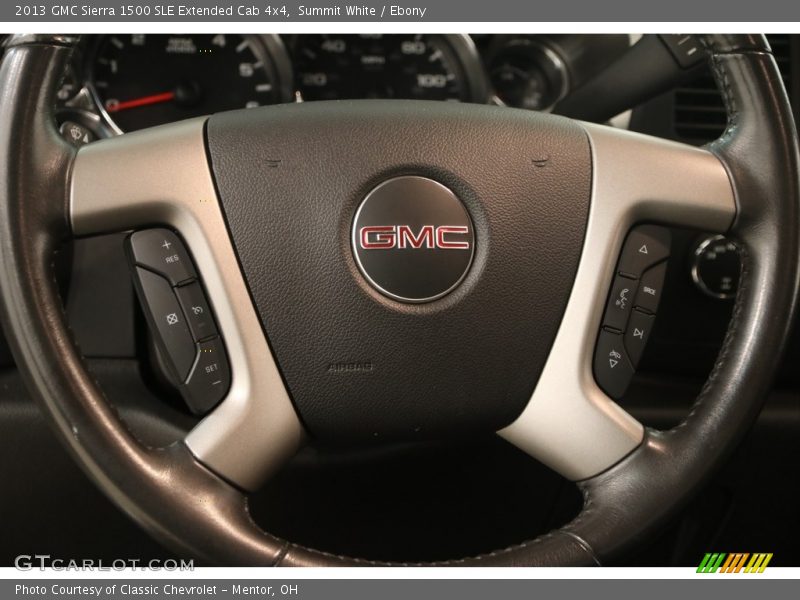 Summit White / Ebony 2013 GMC Sierra 1500 SLE Extended Cab 4x4