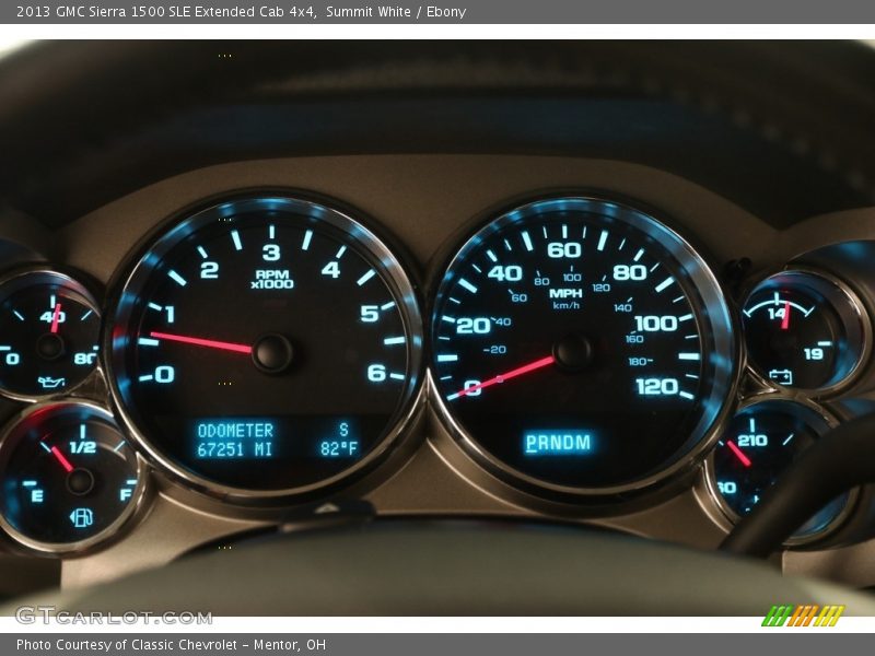 Summit White / Ebony 2013 GMC Sierra 1500 SLE Extended Cab 4x4