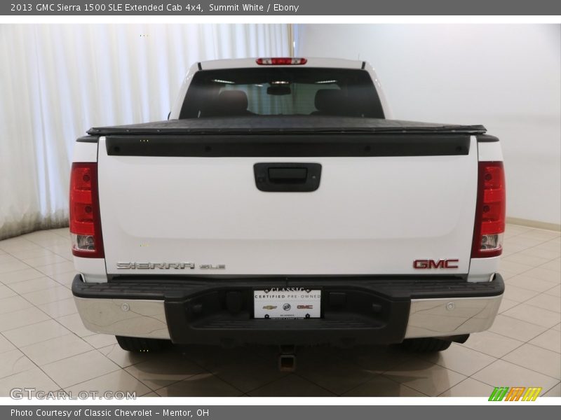 Summit White / Ebony 2013 GMC Sierra 1500 SLE Extended Cab 4x4