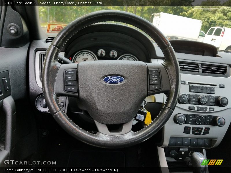Ebony Black / Charcoal Black 2010 Ford Focus SEL Sedan