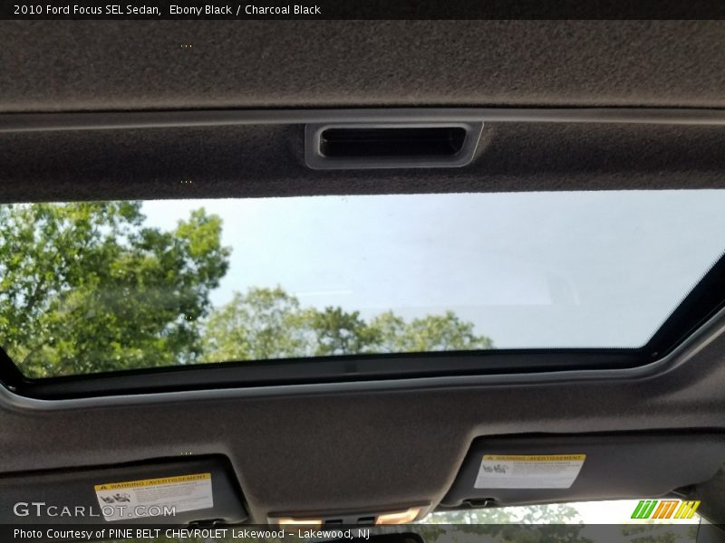 Ebony Black / Charcoal Black 2010 Ford Focus SEL Sedan