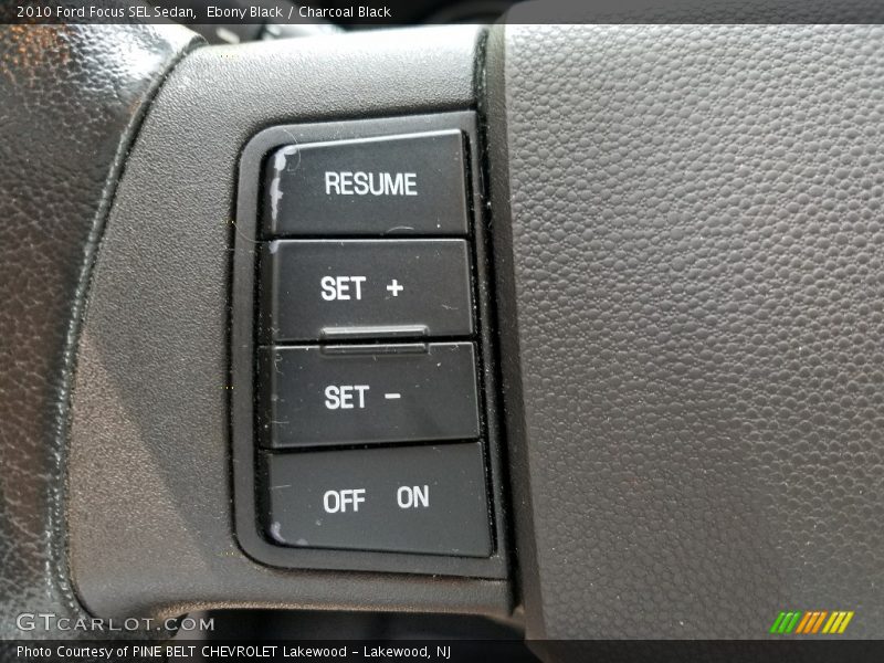 Ebony Black / Charcoal Black 2010 Ford Focus SEL Sedan