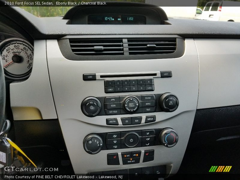 Ebony Black / Charcoal Black 2010 Ford Focus SEL Sedan
