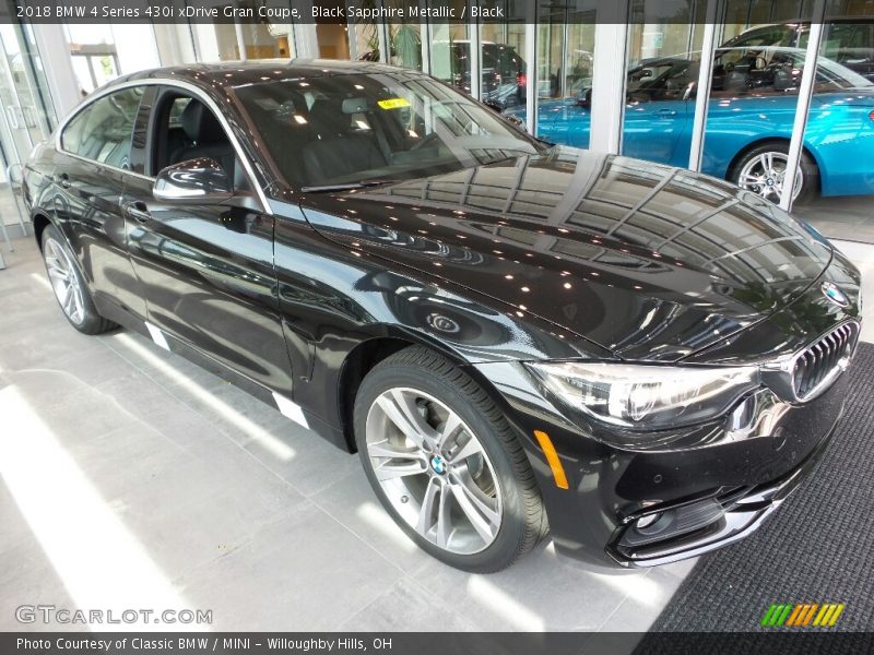 Black Sapphire Metallic / Black 2018 BMW 4 Series 430i xDrive Gran Coupe