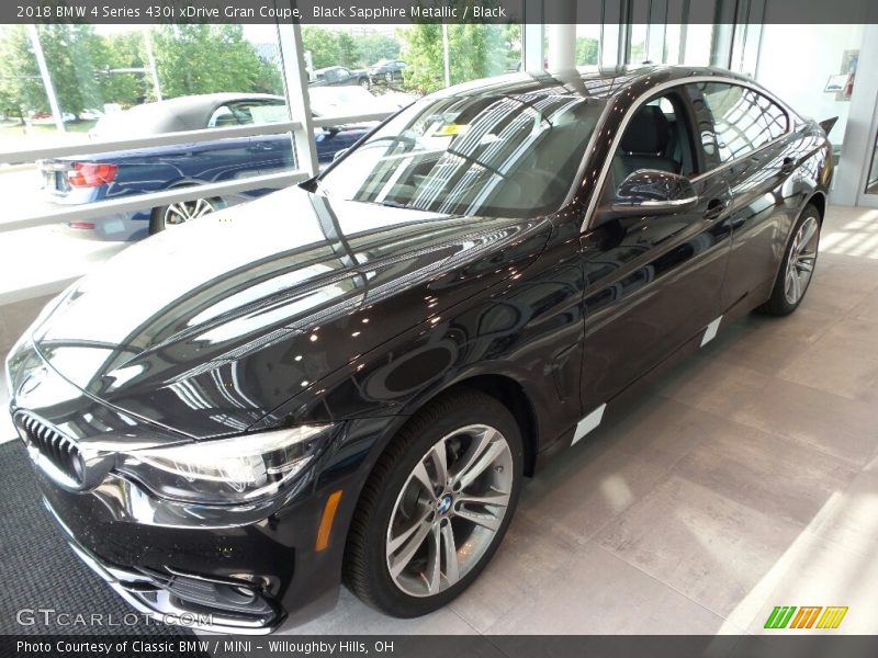 Black Sapphire Metallic / Black 2018 BMW 4 Series 430i xDrive Gran Coupe