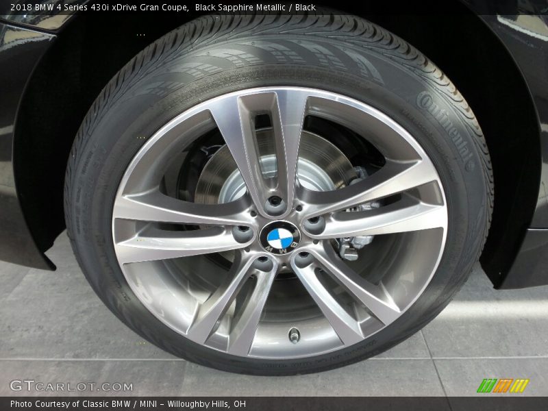 Black Sapphire Metallic / Black 2018 BMW 4 Series 430i xDrive Gran Coupe