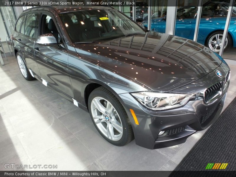 Mineral Grey Metallic / Black 2017 BMW 3 Series 330i xDrive Sports Wagon