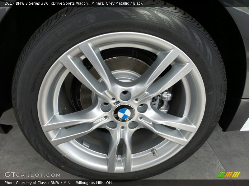 Mineral Grey Metallic / Black 2017 BMW 3 Series 330i xDrive Sports Wagon