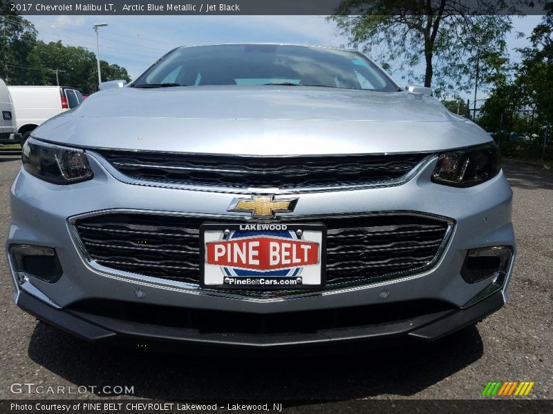 Arctic Blue Metallic / Jet Black 2017 Chevrolet Malibu LT