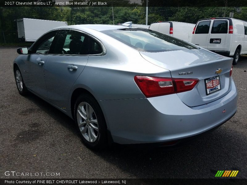 Arctic Blue Metallic / Jet Black 2017 Chevrolet Malibu LT