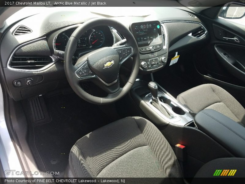 Arctic Blue Metallic / Jet Black 2017 Chevrolet Malibu LT