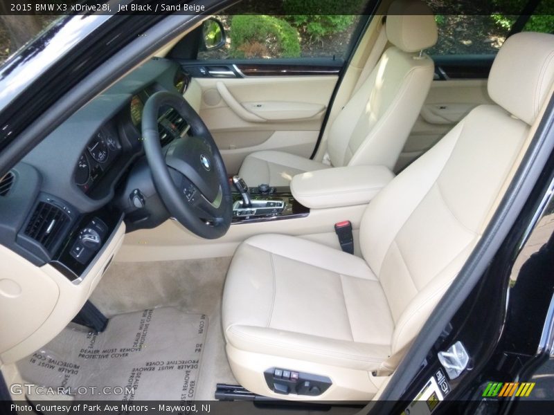 Jet Black / Sand Beige 2015 BMW X3 xDrive28i