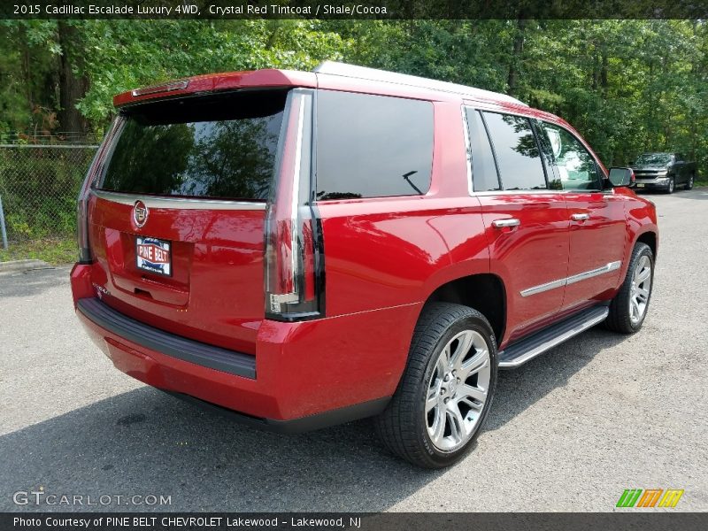 Crystal Red Tintcoat / Shale/Cocoa 2015 Cadillac Escalade Luxury 4WD