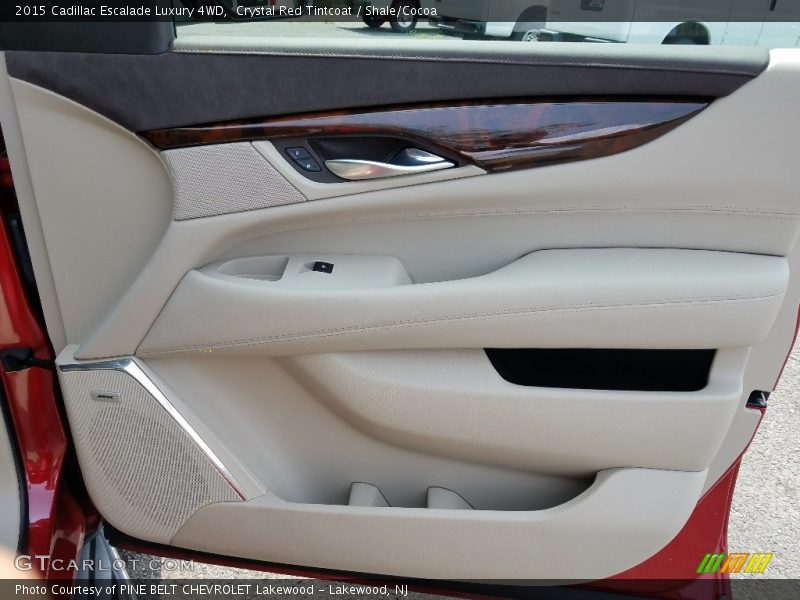 Crystal Red Tintcoat / Shale/Cocoa 2015 Cadillac Escalade Luxury 4WD