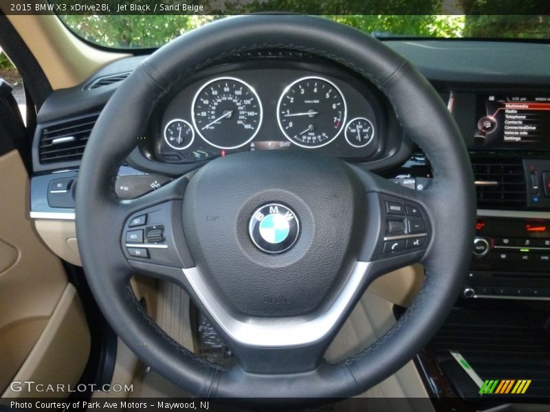 Jet Black / Sand Beige 2015 BMW X3 xDrive28i